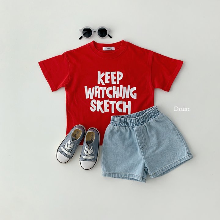 Dsaint - Korean Children Fashion - #Kfashion4kids - Sketch Short Sleeve Tee - 8