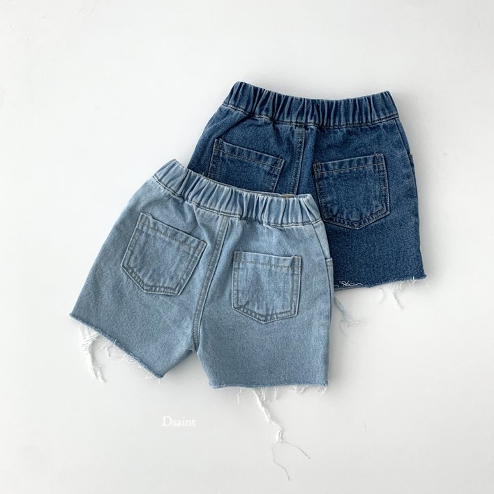 Dsaint - Korean Children Fashion - #Kfashion4kids - Trick Half Open Vintage Pants - 5