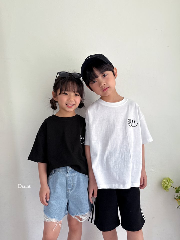 Dsaint - Korean Children Fashion - #childofig - V Smile Tee - 10