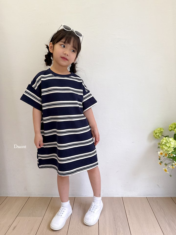Dsaint - Korean Children Fashion - #childofig - Sense Look Stripe One-piece - 10