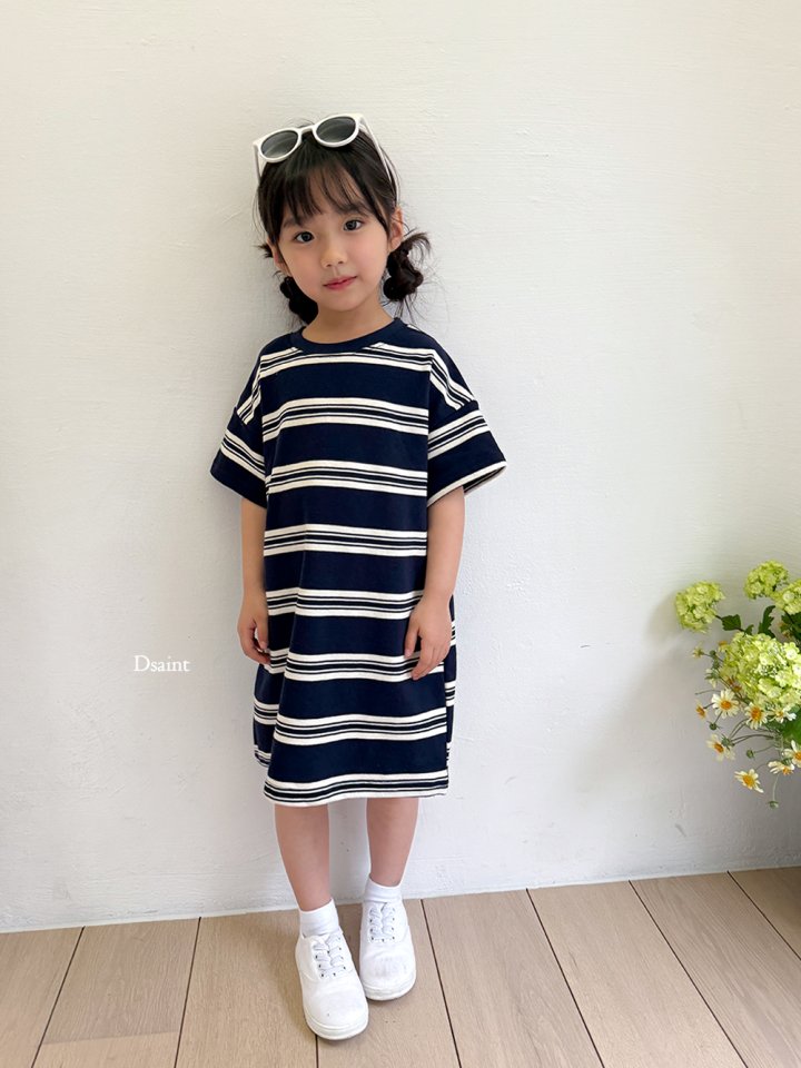 Dsaint - Korean Children Fashion - #childofig - Sense Look Stripe One-piece - 9