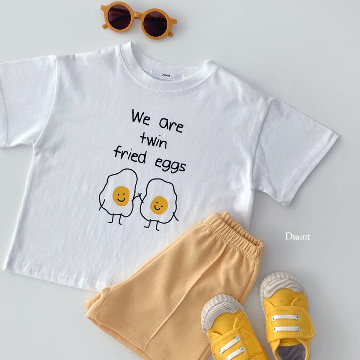 Dsaint - Korean Children Fashion - #childofig - Egg Friend Tee - 7