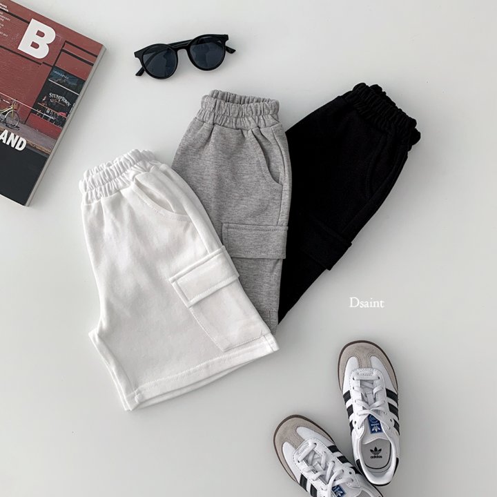 Dsaint - Korean Children Fashion - #childofig - Cargo Bermuda Jersey Pants - 5