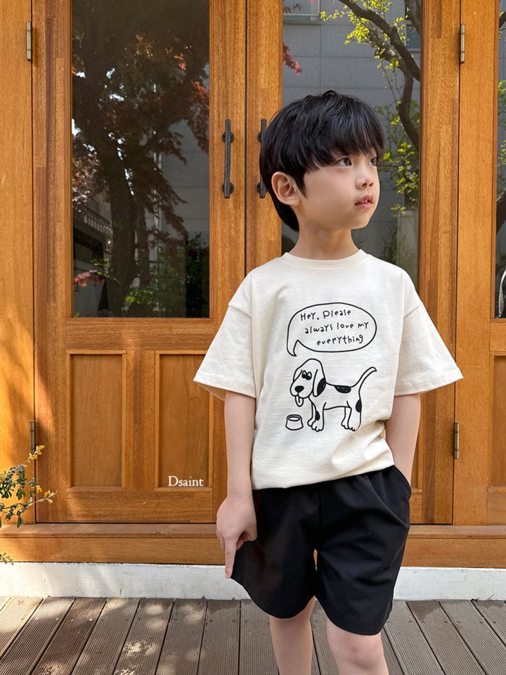 Dsaint - Korean Children Fashion - #childofig - Check Puppy Tee - 9