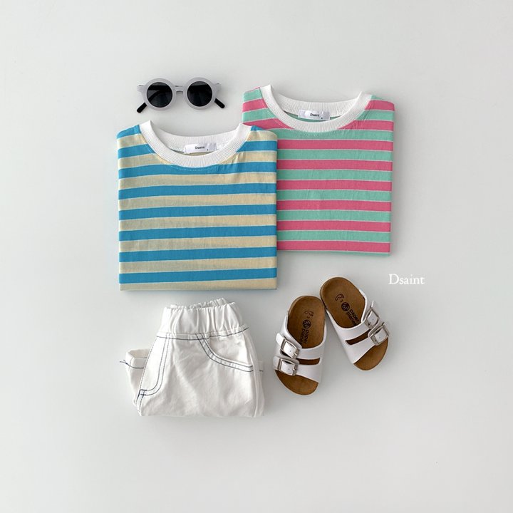 Dsaint - Korean Children Fashion - #childofig - Strange Stripe Tee - 5