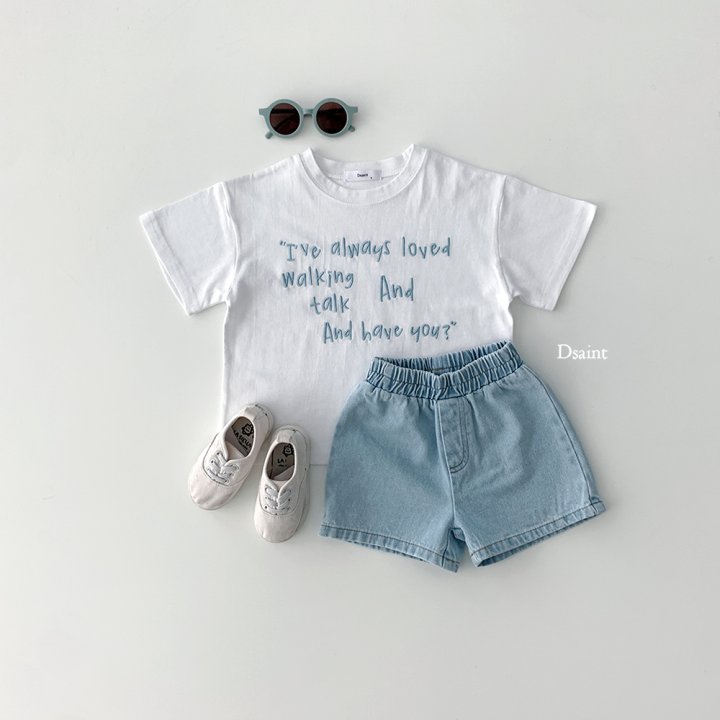 Dsaint - Korean Children Fashion - #childrensboutique - Always Embroidery Tee - 7