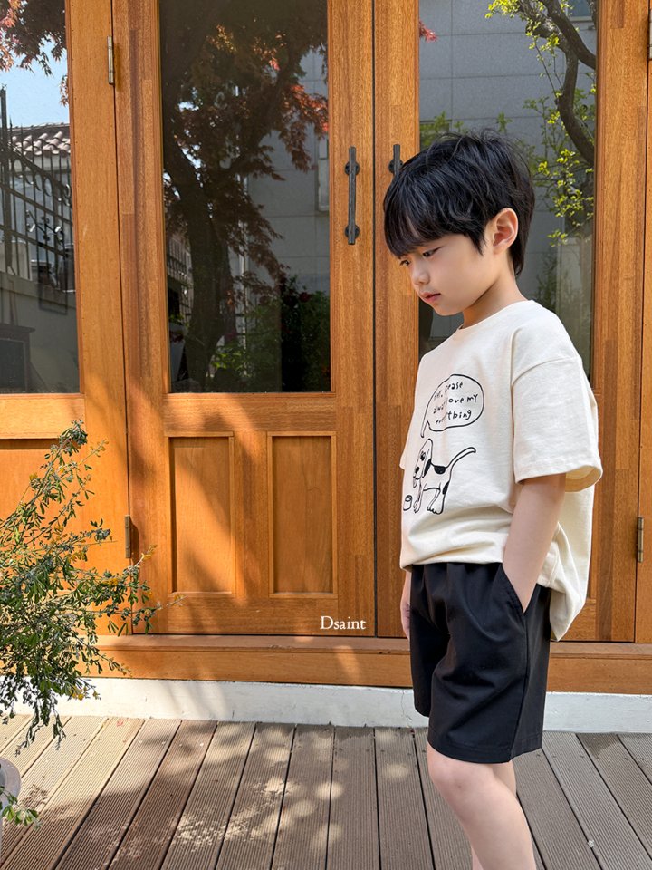 Dsaint - Korean Children Fashion - #childrensboutique - Check Puppy Tee - 10