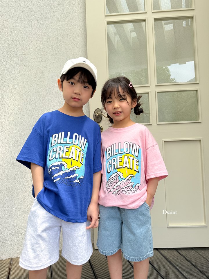 Dsaint - Korean Children Fashion - #discoveringself - Below Wave Tee