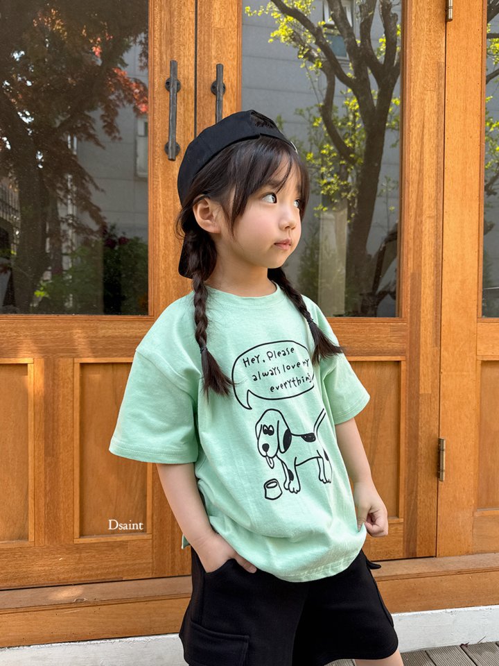 Dsaint - Korean Children Fashion - #discoveringself - Check Puppy Tee - 12