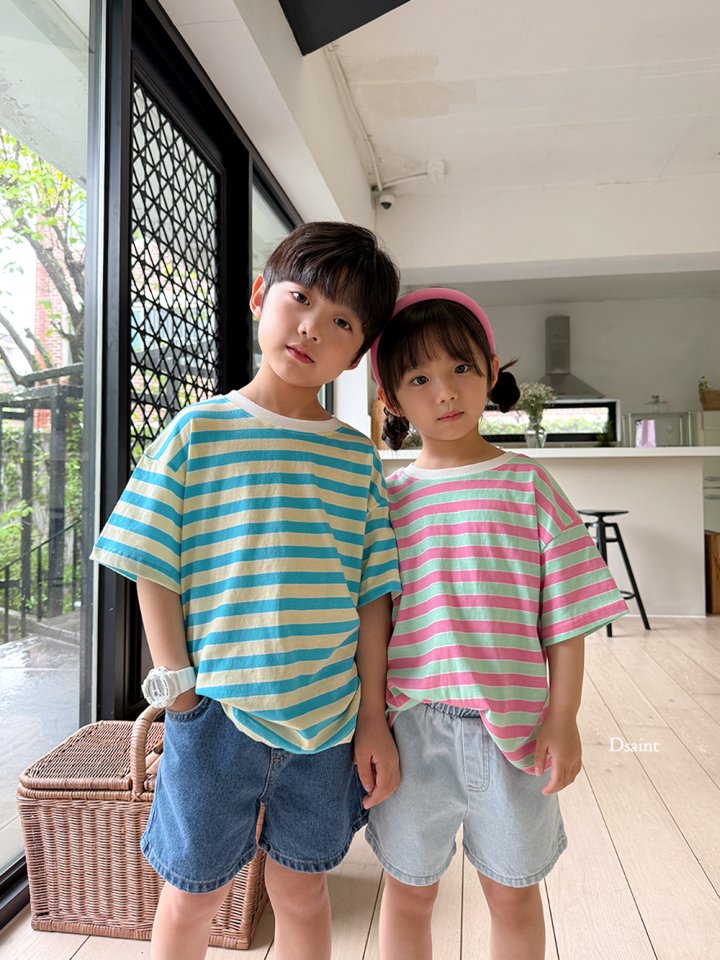 Dsaint - Korean Children Fashion - #discoveringself - Strange Stripe Tee - 8