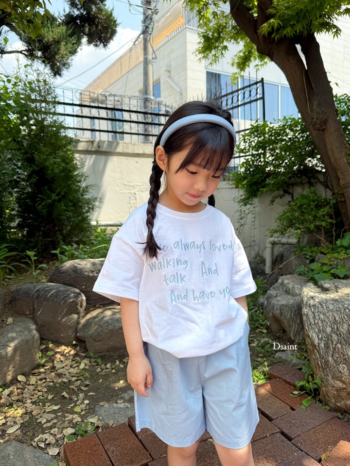 Dsaint - Korean Children Fashion - #fashionkids - Always Embroidery Tee - 10