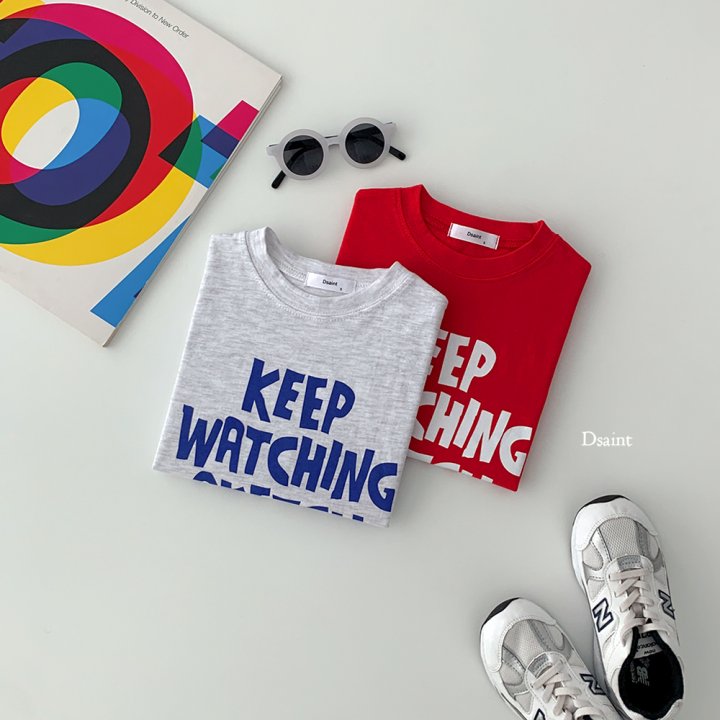Dsaint - Korean Children Fashion - #discoveringself - Sketch Short Sleeve Tee - 4