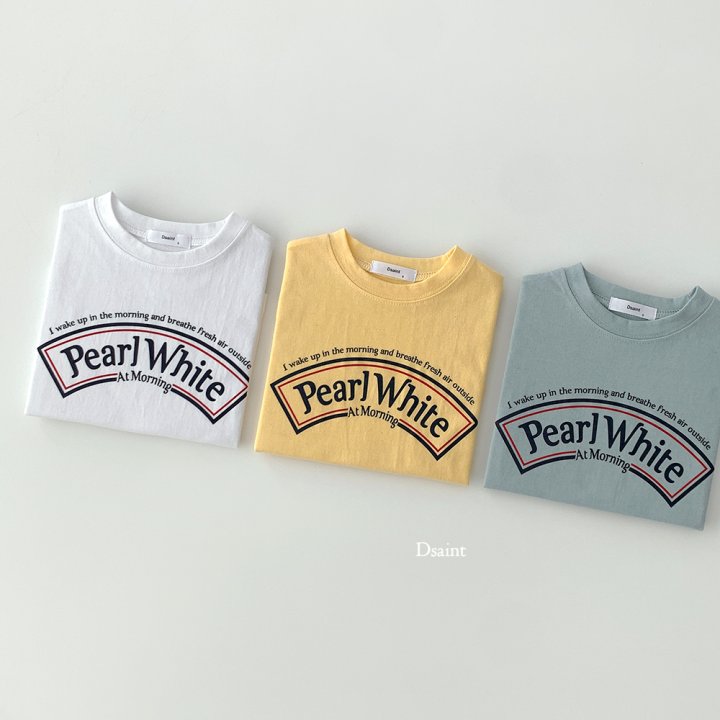 Dsaint - Korean Children Fashion - #fashionkids - Pearl White Tee - 2