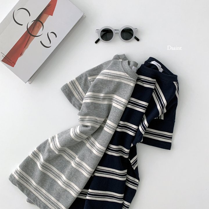 Dsaint - Korean Children Fashion - #kidsshorts - Sense Look Stripe One-piece