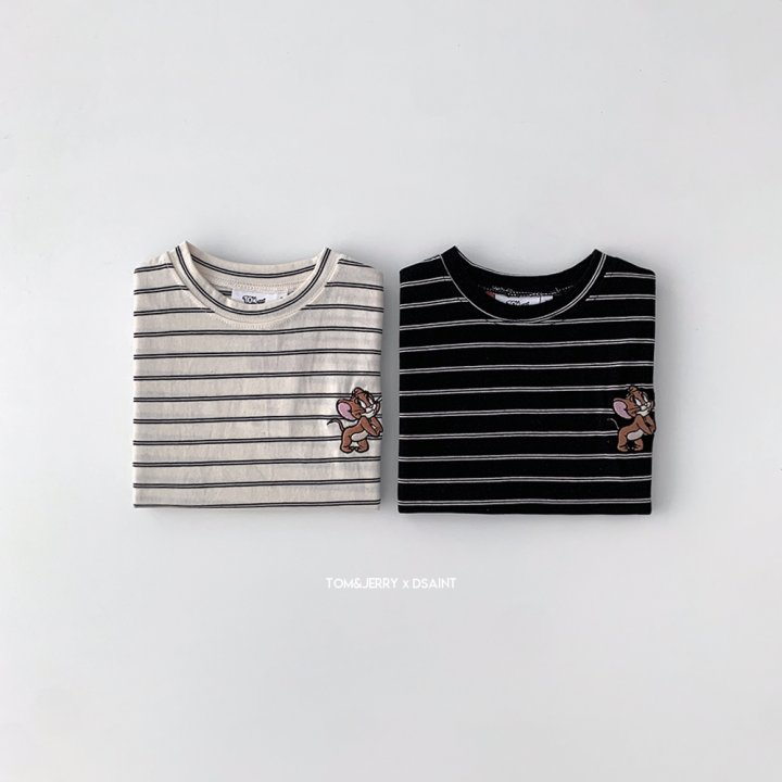 Dsaint - Korean Children Fashion - #kidsstore - Shy Zebra Stripe Tee - 2