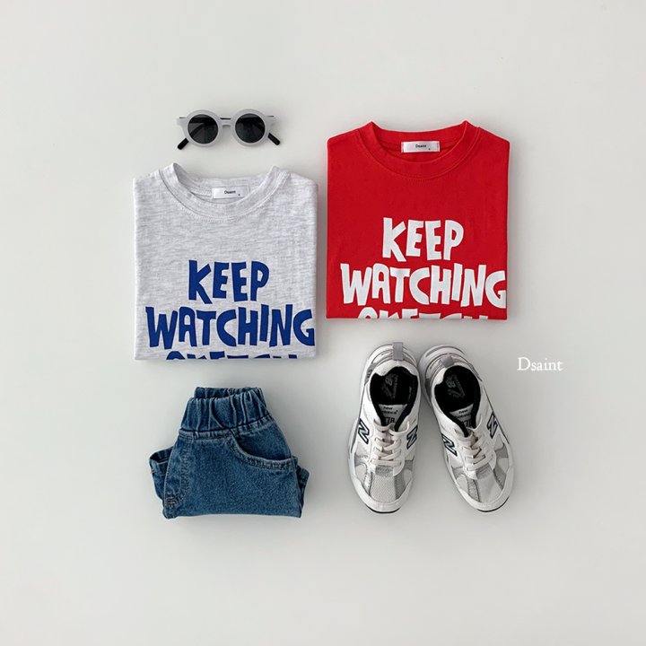 Dsaint - Korean Children Fashion - #kidsstore - Sketch Short Sleeve Tee - 6