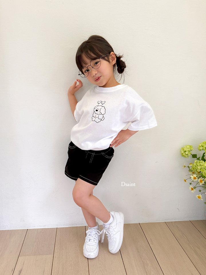 Dsaint - Korean Children Fashion - #kidzfashiontrend - Two Heart Puppy Tee - 10