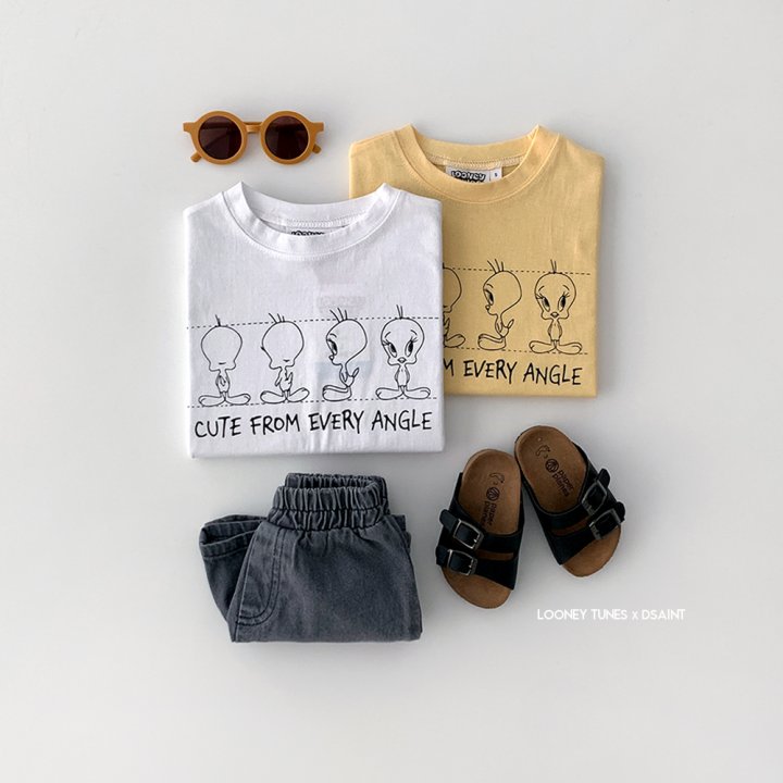 Dsaint - Korean Children Fashion - #kidzfashiontrend - Cute Front Tweety Tee - 5