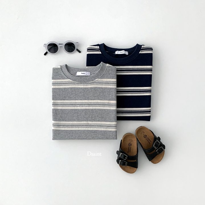 Dsaint - Korean Children Fashion - #kidzfashiontrend - Sense Look Stripe One-piece - 3