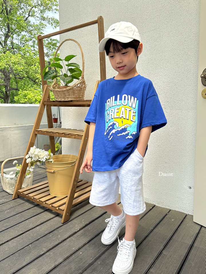 Dsaint - Korean Children Fashion - #kidzfashiontrend - Below Wave Tee - 5
