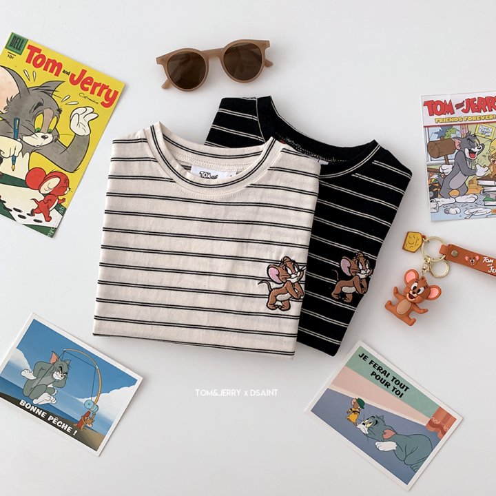 Dsaint - Korean Children Fashion - #kidzfashiontrend - Shy Zebra Stripe Tee - 3