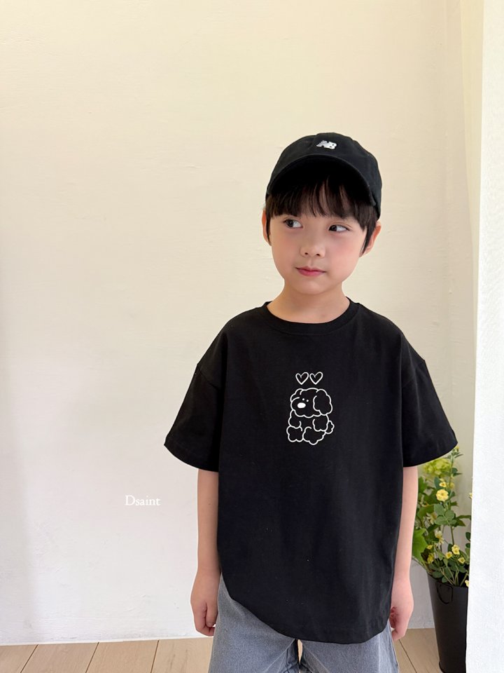 Dsaint - Korean Children Fashion - #littlefashionista - Two Heart Puppy Tee - 12