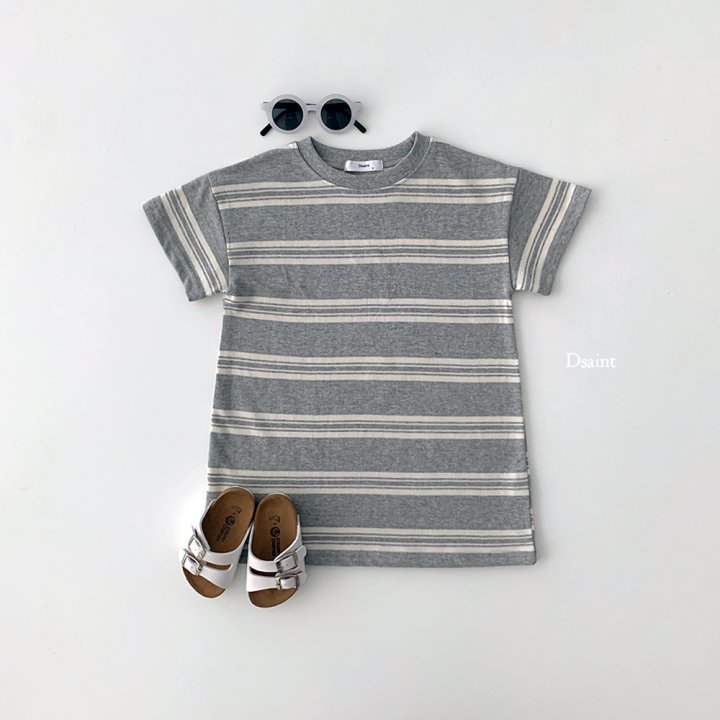 Dsaint - Korean Children Fashion - #littlefashionista - Sense Look Stripe One-piece - 5
