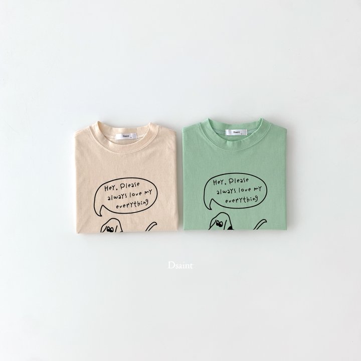 Dsaint - Korean Children Fashion - #littlefashionista - Check Puppy Tee - 2