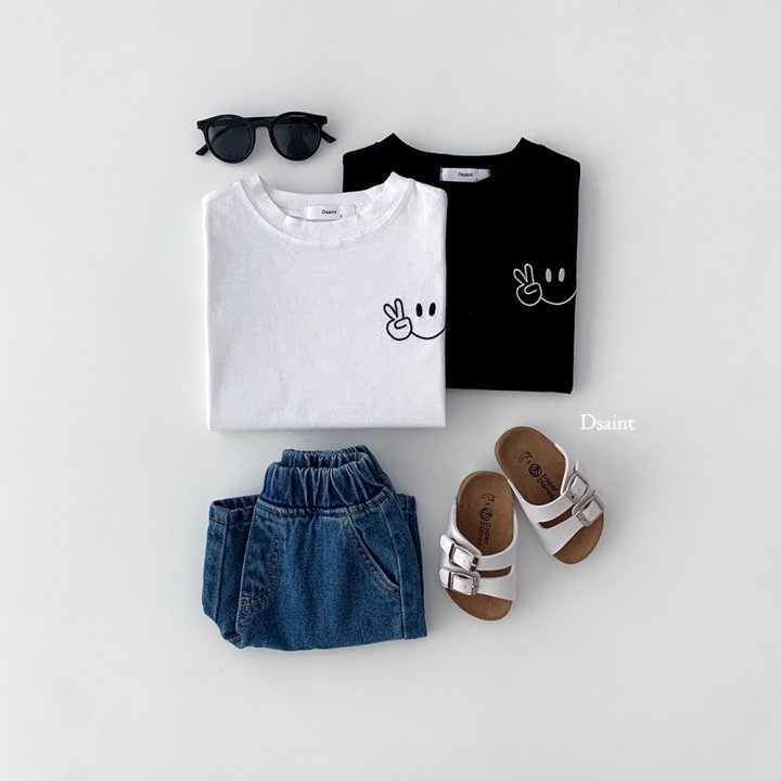 Dsaint - Korean Children Fashion - #magicofchildhood - V Smile Tee - 7