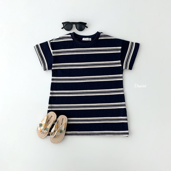 Dsaint - Korean Children Fashion - #magicofchildhood - Sense Look Stripe One-piece - 6