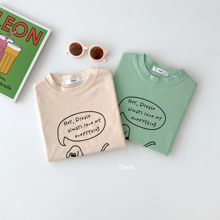 Dsaint - Korean Children Fashion - #magicofchildhood - Check Puppy Tee - 3