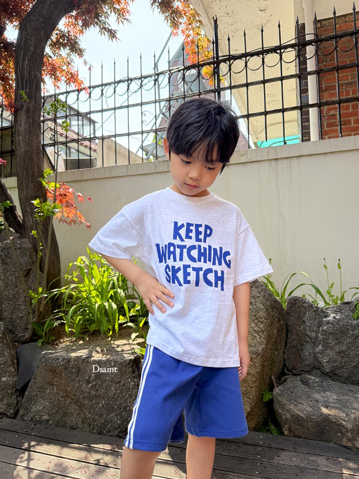 Dsaint - Korean Children Fashion - #magicofchildhood - Sketch Short Sleeve Tee - 10