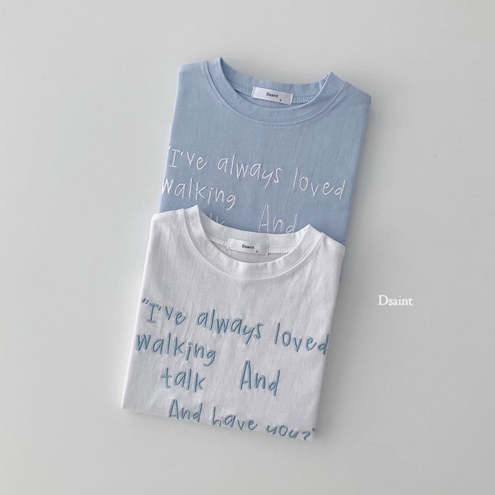 Dsaint - Korean Children Fashion - #minifashionista - Always Embroidery Tee