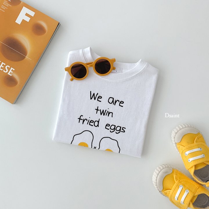 Dsaint - Korean Children Fashion - #magicofchildhood - Egg Friend Tee - 4