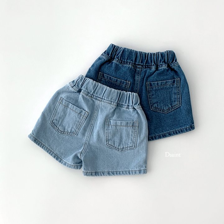 Dsaint - Korean Children Fashion - #minifashionista - Smart! Blue Denim Pants - 2