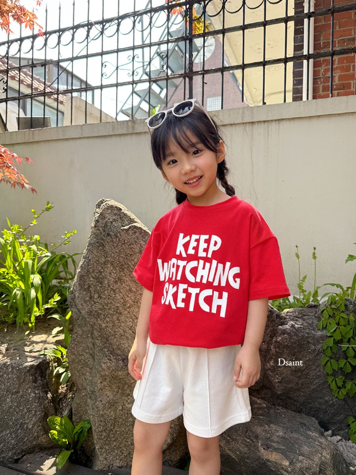 Dsaint - Korean Children Fashion - #minifashionista - Sketch Short Sleeve Tee - 11
