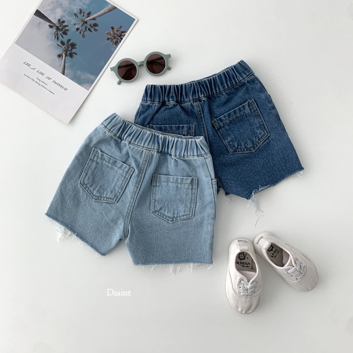 Dsaint - Korean Children Fashion - #minifashionista - Trick Half Open Vintage Pants - 8