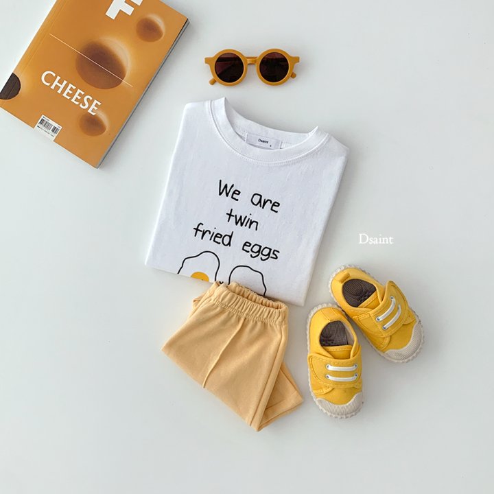 Dsaint - Korean Children Fashion - #prettylittlegirls - Egg Friend Tee - 5
