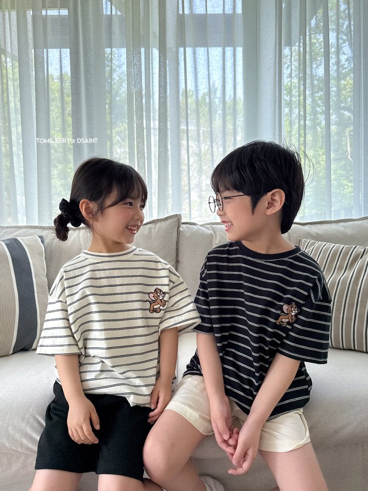 Dsaint - Korean Children Fashion - #prettylittlegirls - Shy Zebra Stripe Tee - 8