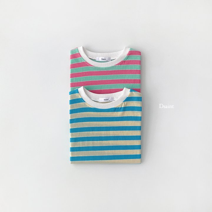 Dsaint - Korean Children Fashion - #prettylittlegirls - Strange Stripe Tee