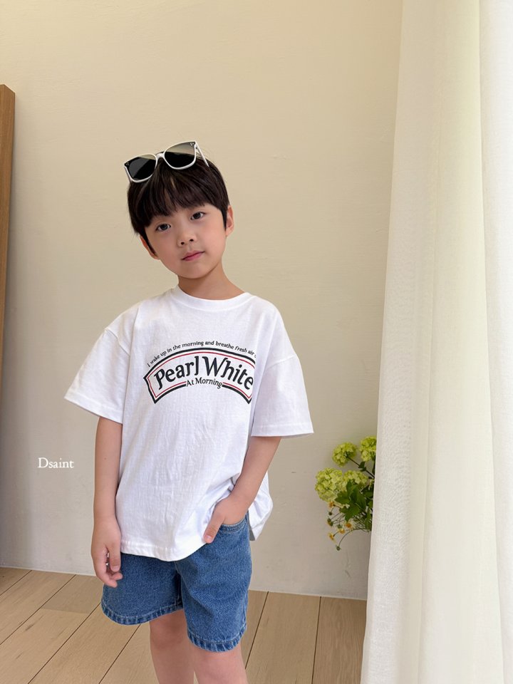 Dsaint - Korean Children Fashion - #prettylittlegirls - Pearl White Tee - 10