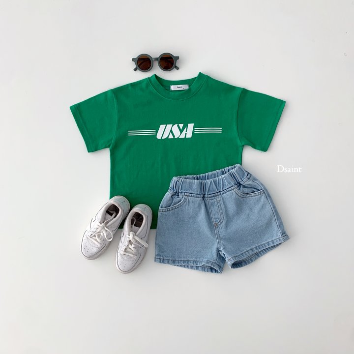Dsaint - Korean Children Fashion - #stylishchildhood - Line USA Tee - 8