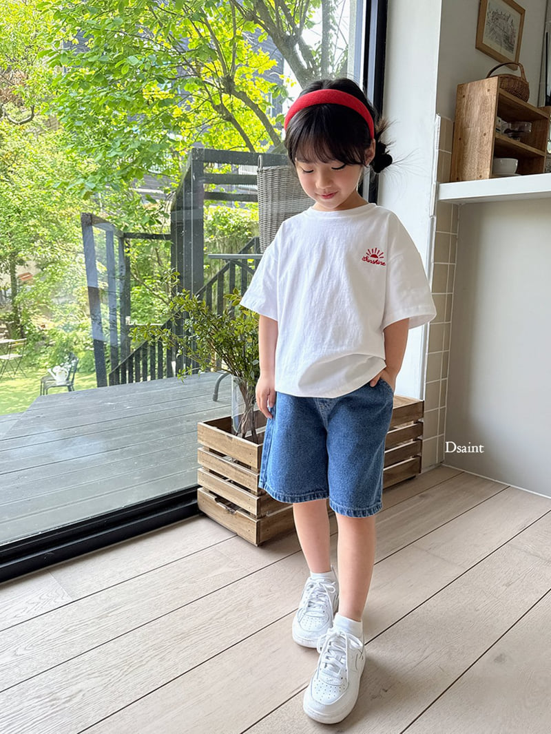 Dsaint - Korean Children Fashion - #stylishchildhood - Trendy Fit Bermuda Denim Pants - 12