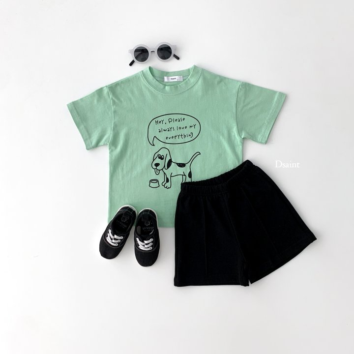 Dsaint - Korean Children Fashion - #stylishchildhood - Check Puppy Tee - 8