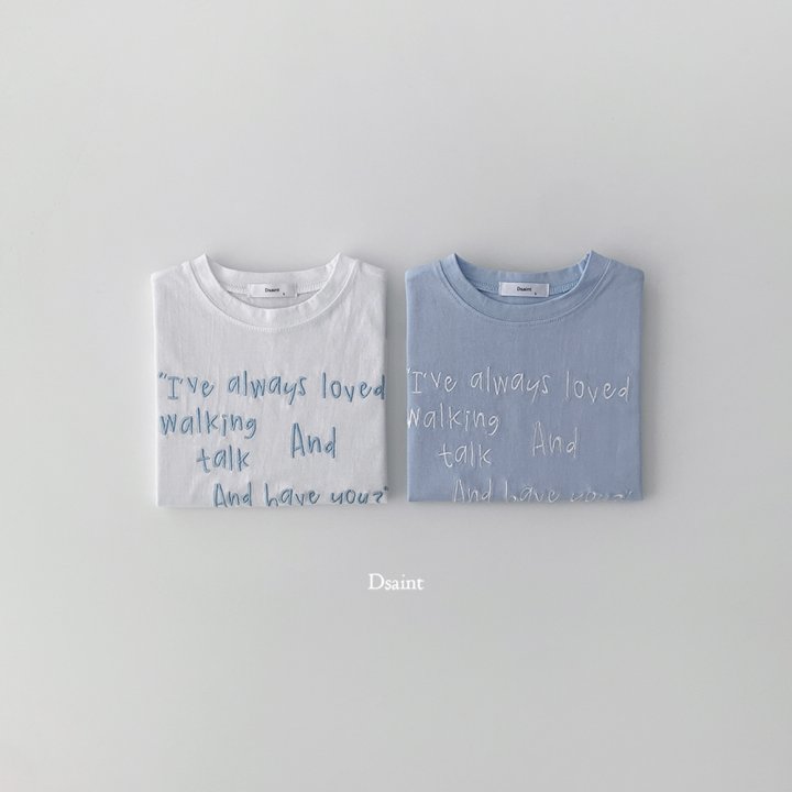 Dsaint - Korean Children Fashion - #todddlerfashion - Always Embroidery Tee - 3