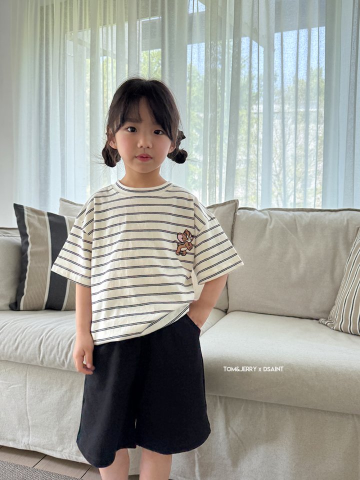 Dsaint - Korean Children Fashion - #todddlerfashion - Shy Zebra Stripe Tee - 9