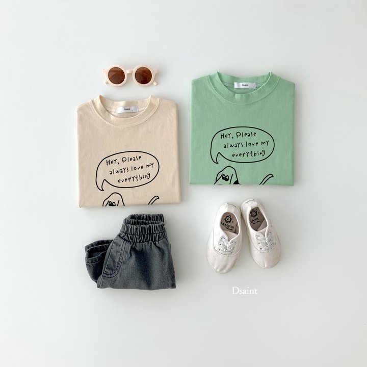 Dsaint - Korean Children Fashion - #todddlerfashion - Check Puppy Tee - 6