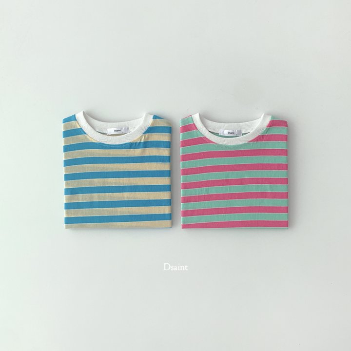 Dsaint - Korean Children Fashion - #todddlerfashion - Strange Stripe Tee - 2