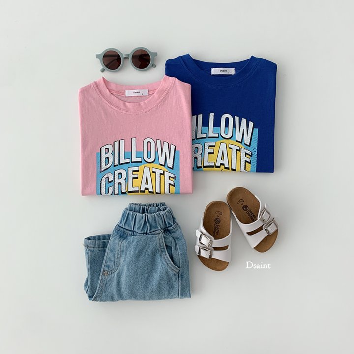 Dsaint - Korean Children Fashion - #toddlerclothing - Below Wave Tee - 12