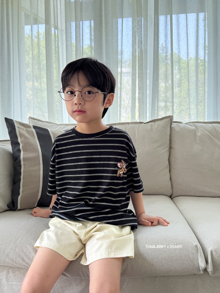 Dsaint - Korean Children Fashion - #toddlerclothing - Shy Zebra Stripe Tee - 10
